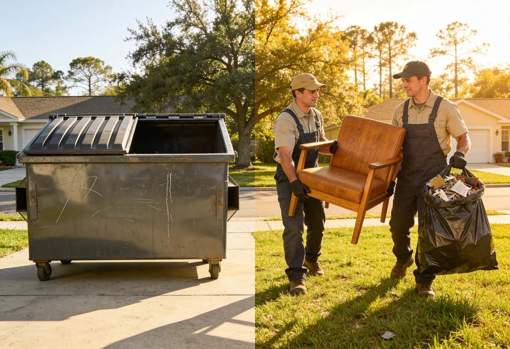 Dumpster Rental or Junk Removal? How Kissimmee Homeowners Decide (and Save)